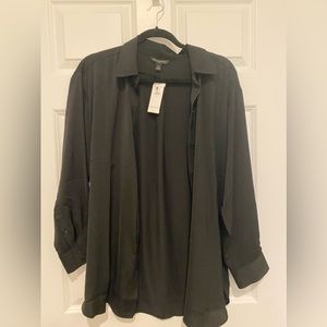 NWT Banana Republic silky black top